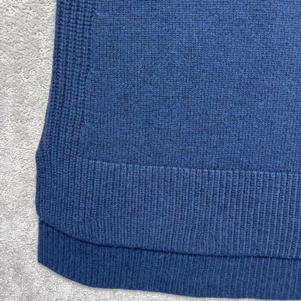 Seasalt Cornwall Coupling Vest Womens US 6 Navy Blue Wool Blend Crewneck Sweater - Picture 3 of 13
